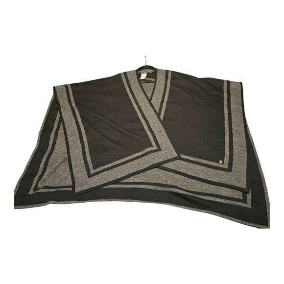 Lauren Ralph Lauren Wrap - One Size Black and Gray - Picture 1 of 6